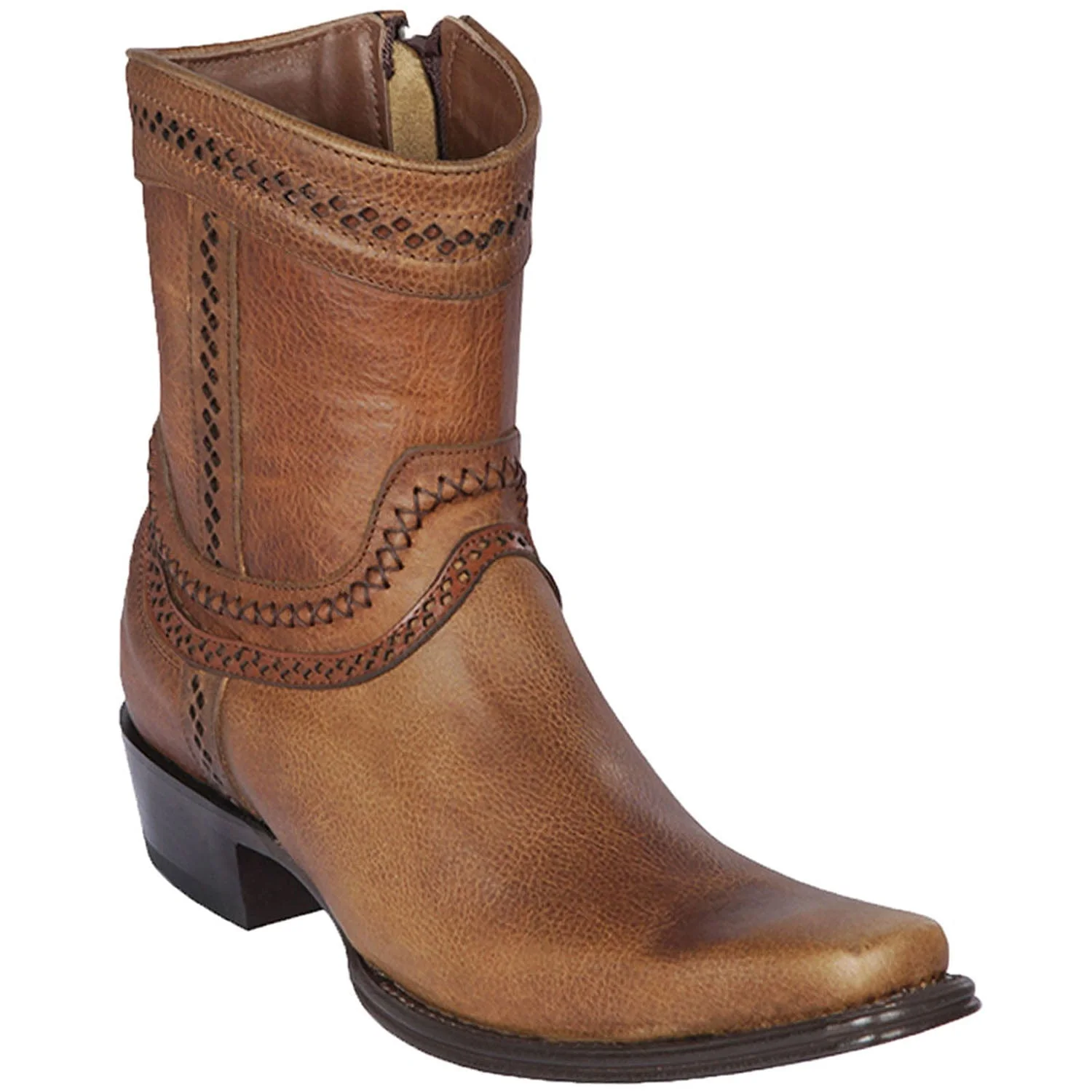 Men's Los Altos Genuine Leather European Toe Short Boots 76B99 - Image 2