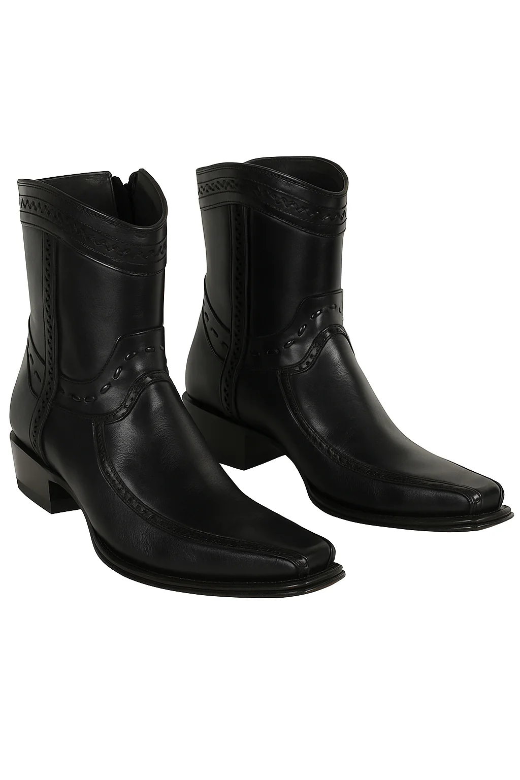 Men's Los Altos Genuine Leather European Toe Short Boots 76BF38 - Image 3