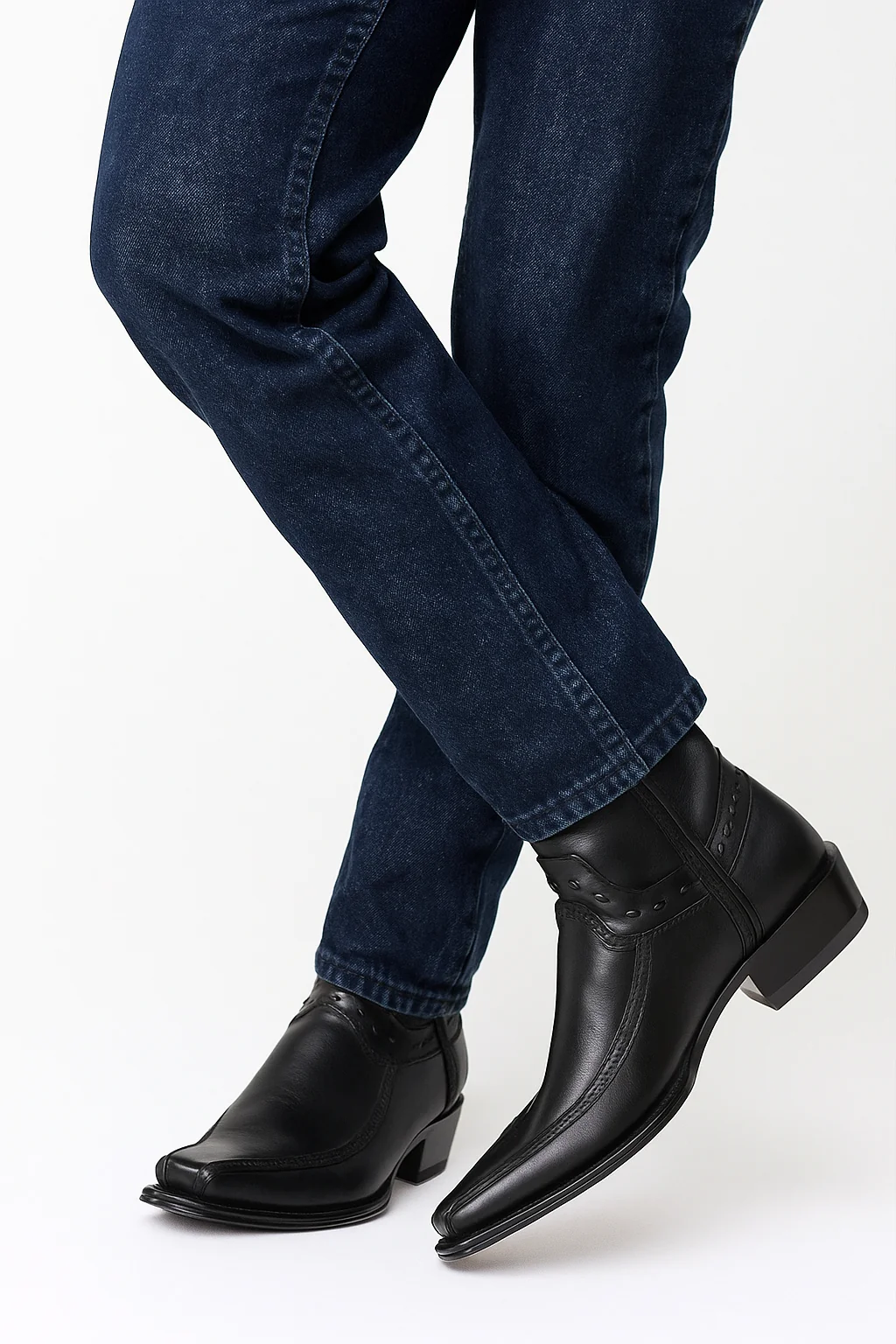 Men's Los Altos Genuine Leather European Toe Short Boots 76BF38 - Image 6