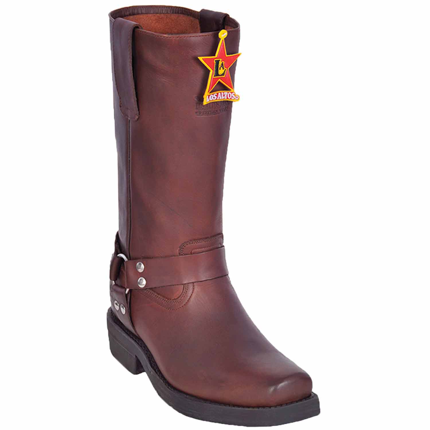 Men's Los Altos Grasso Finish Leather Biker Boots - Image 2
