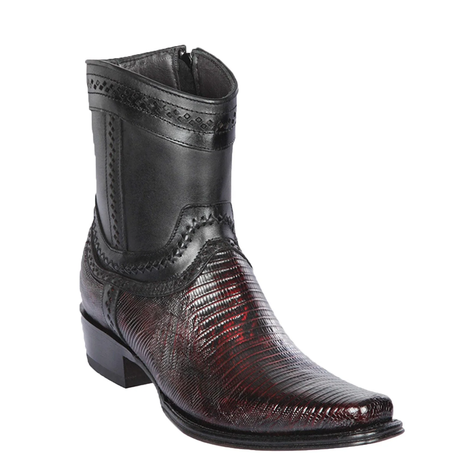 Men's Los Altos Lizard Skin European Toe Short Boots 76B07 - Image 3