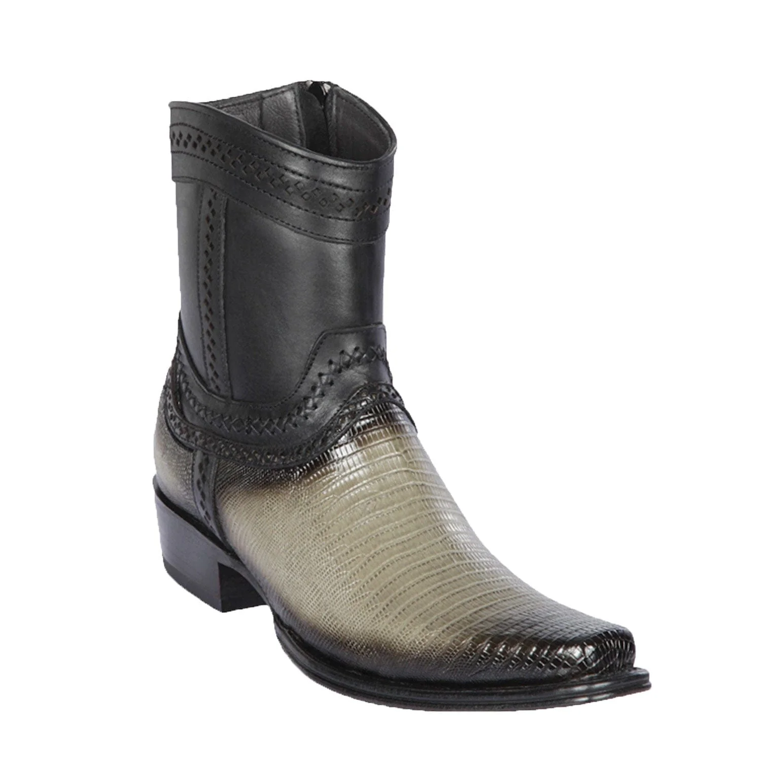 Men's Los Altos Lizard Skin European Toe Short Boots 76B07 - Image 4