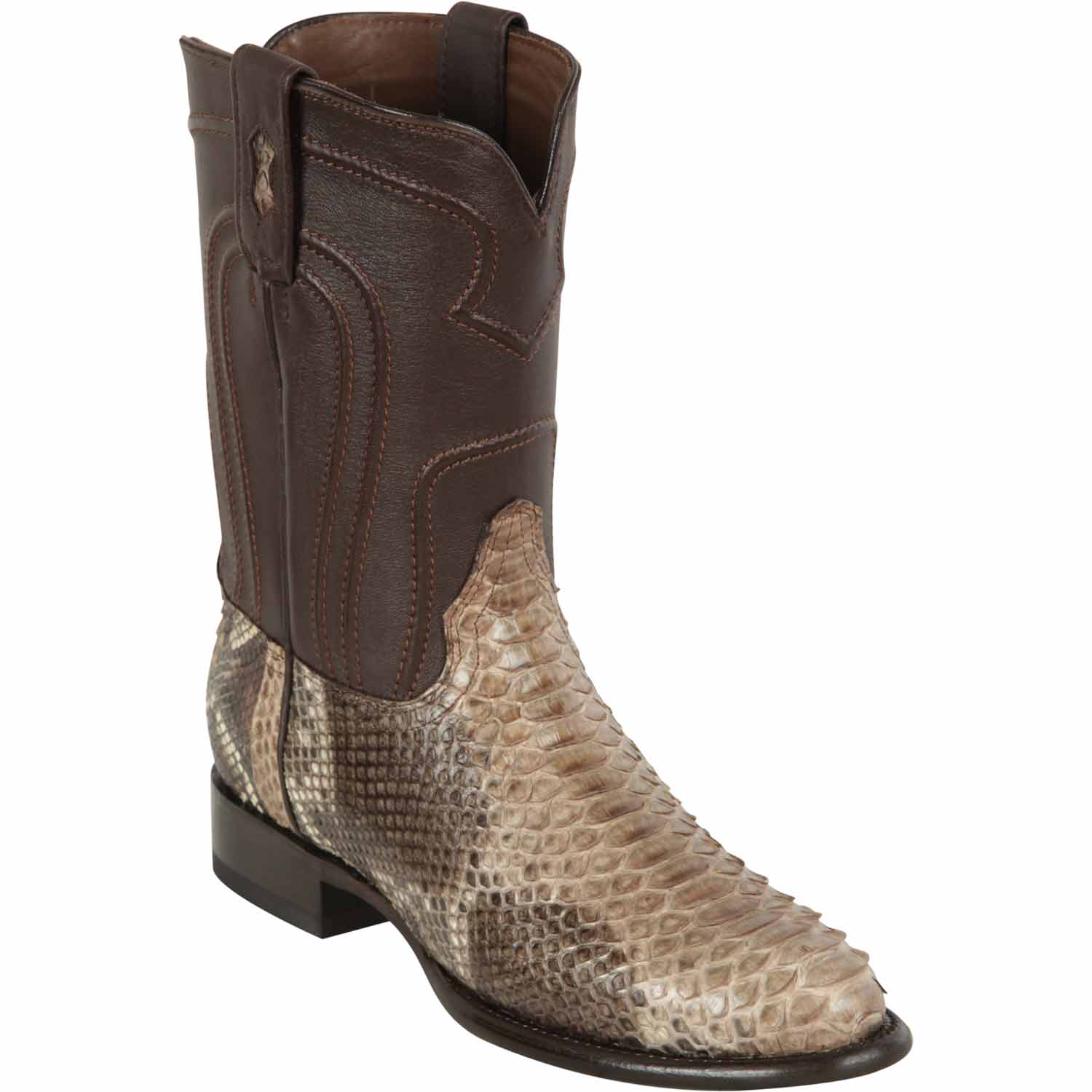 Men's Los Altos Original Python Boots Roper Toe - Image 3