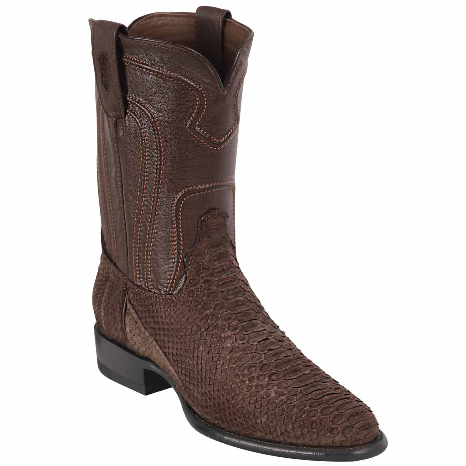 Men's Los Altos Original Python Boots Roper Toe - Image 5