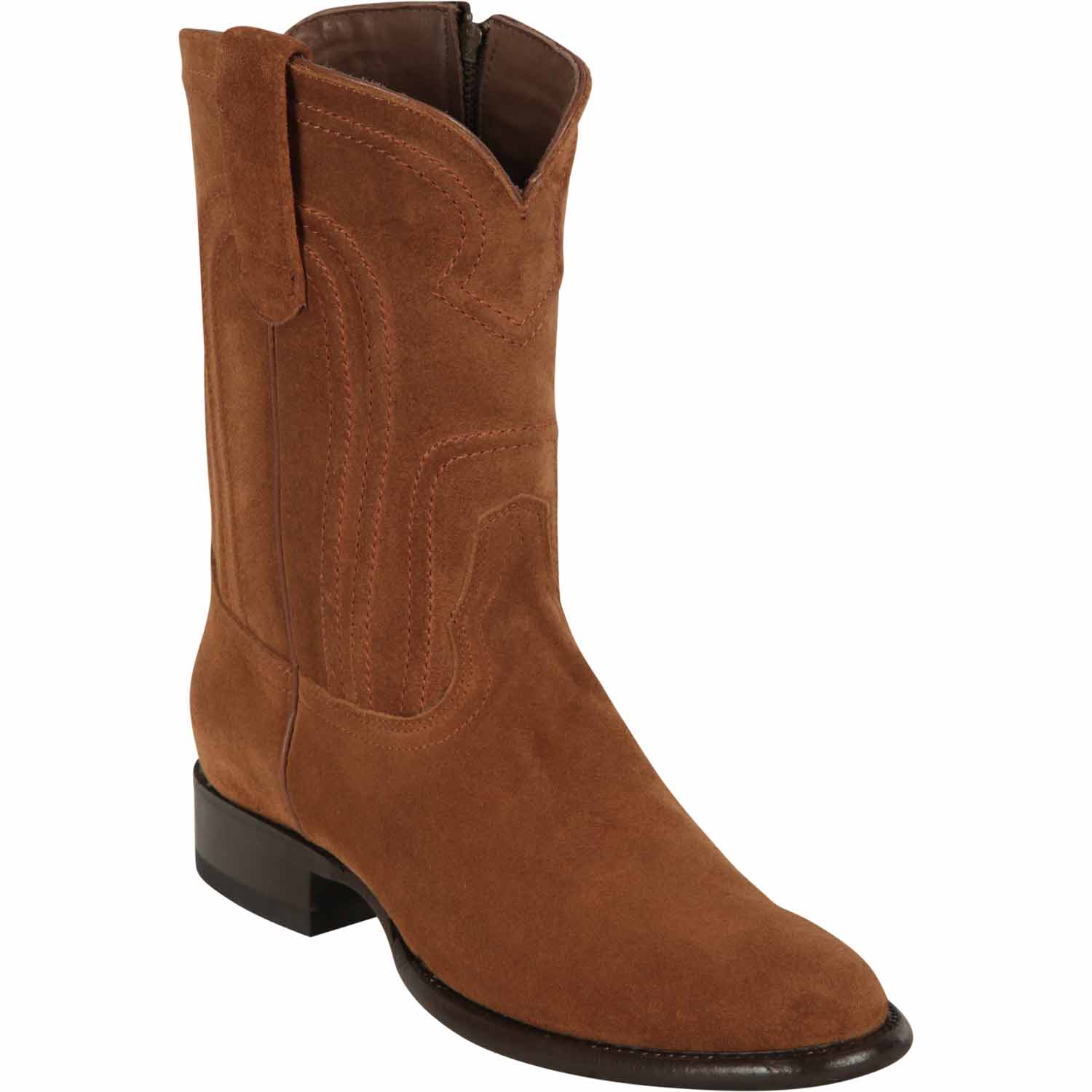 Men's Los Altos Original Suede Leather Boots Roper Toe with Zipper - Image 2