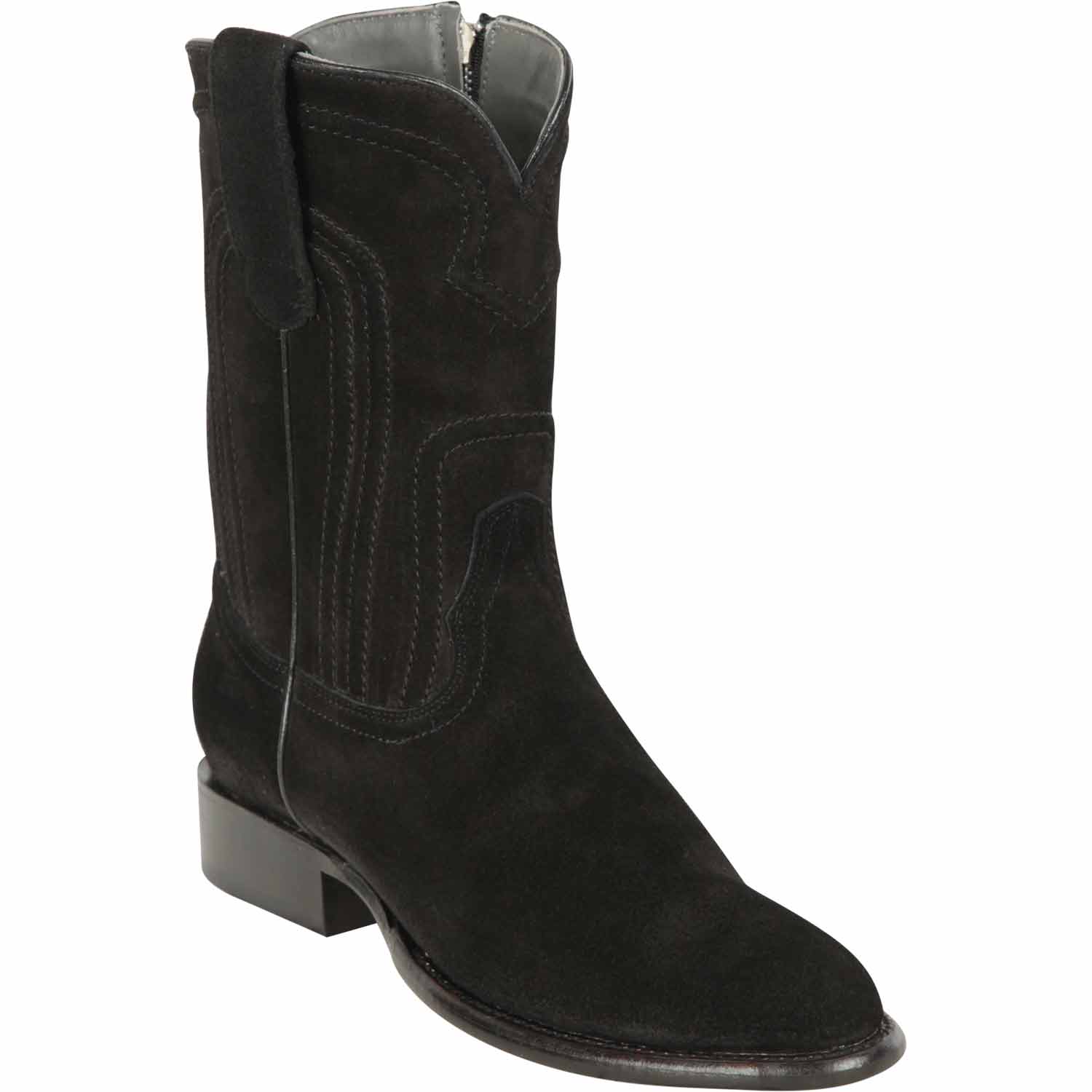 Men's Los Altos Original Suede Leather Boots Roper Toe with Zipper - Image 3