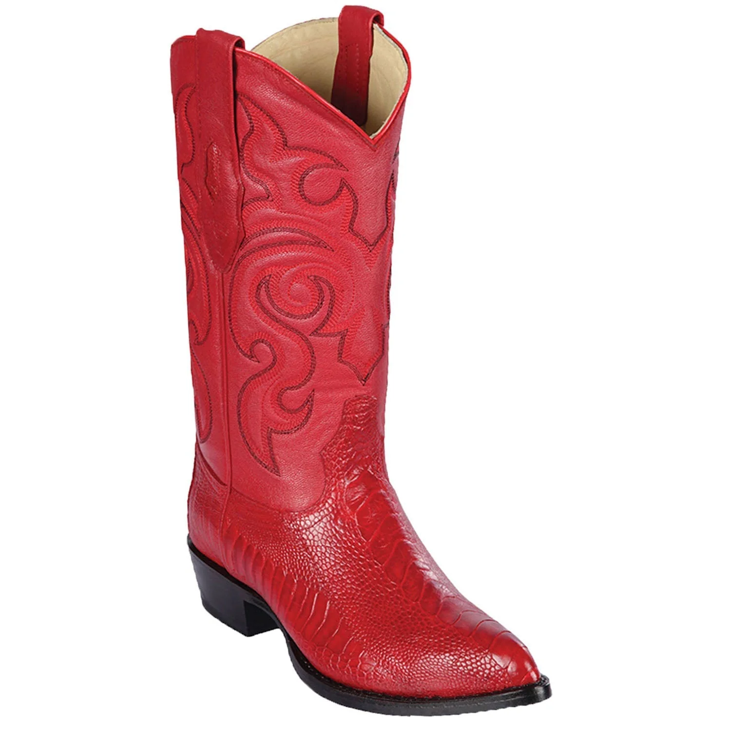 Men's Los Altos Ostrich Leg J-Toe Boots - A - Image 4