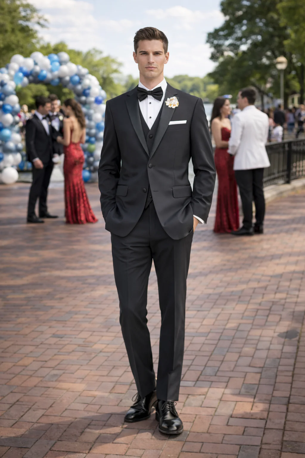 Mens Tiglio Black Tuxedo – Classic Formal Dinner Suit for Wedding, Prom and Black Tie Events - Image 7