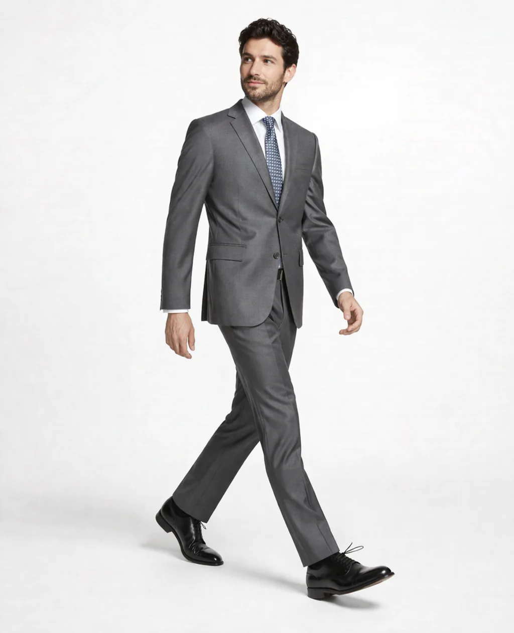Mens Tiglio Gray Suit – Classic 2 Piece Grey Suit for Wedding, Business and Formal Wear - Image 6
