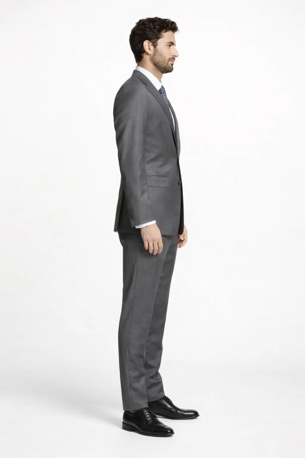 Mens Tiglio Gray Suit – Classic 2 Piece Grey Suit for Wedding, Business and Formal Wear - Image 8