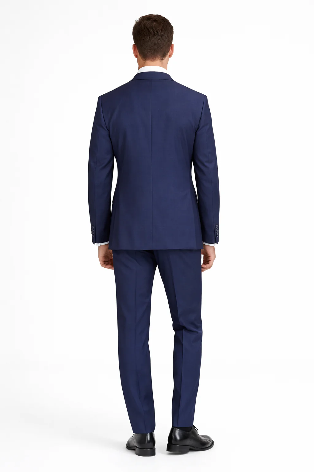 Mens Tiglio Solid Navy Suit – Classic 2 Piece Navy Blue Suit for Wedding, Business & Formal Wear - Image 7
