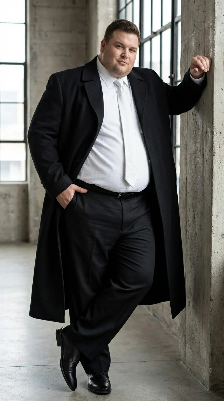 Men's Maxi Black Full Length Zoot Suit – Vintage Gangster Style Long Coat Formal Suit - Image 8
