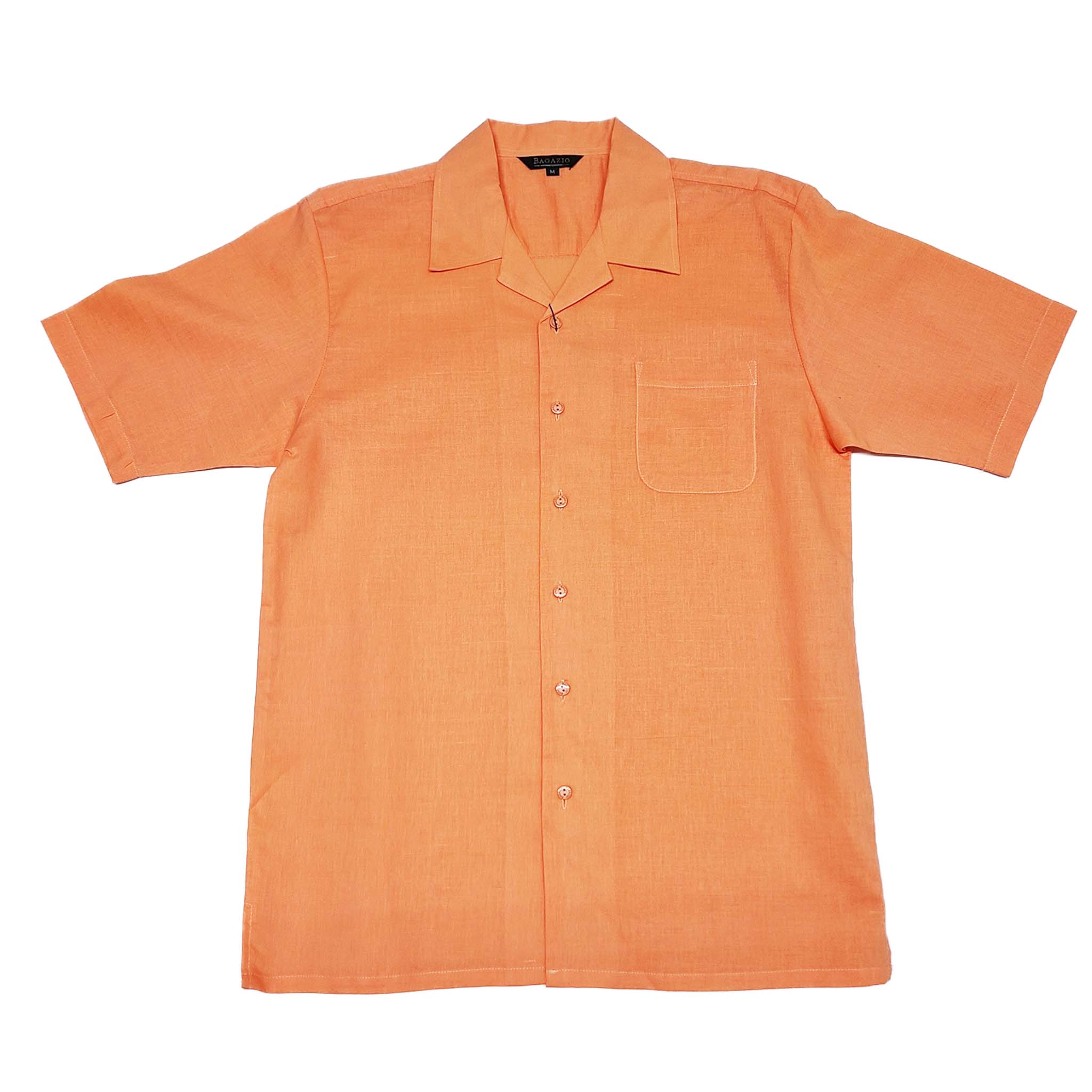 Mens Melon Linen Shirt and Pants Casual Outfit Set - Image 4