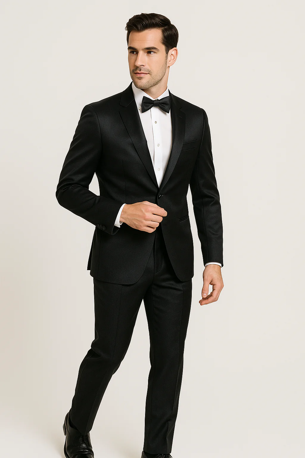 Mens Modern Fit Shiny Sharkskin Suit - Image 23