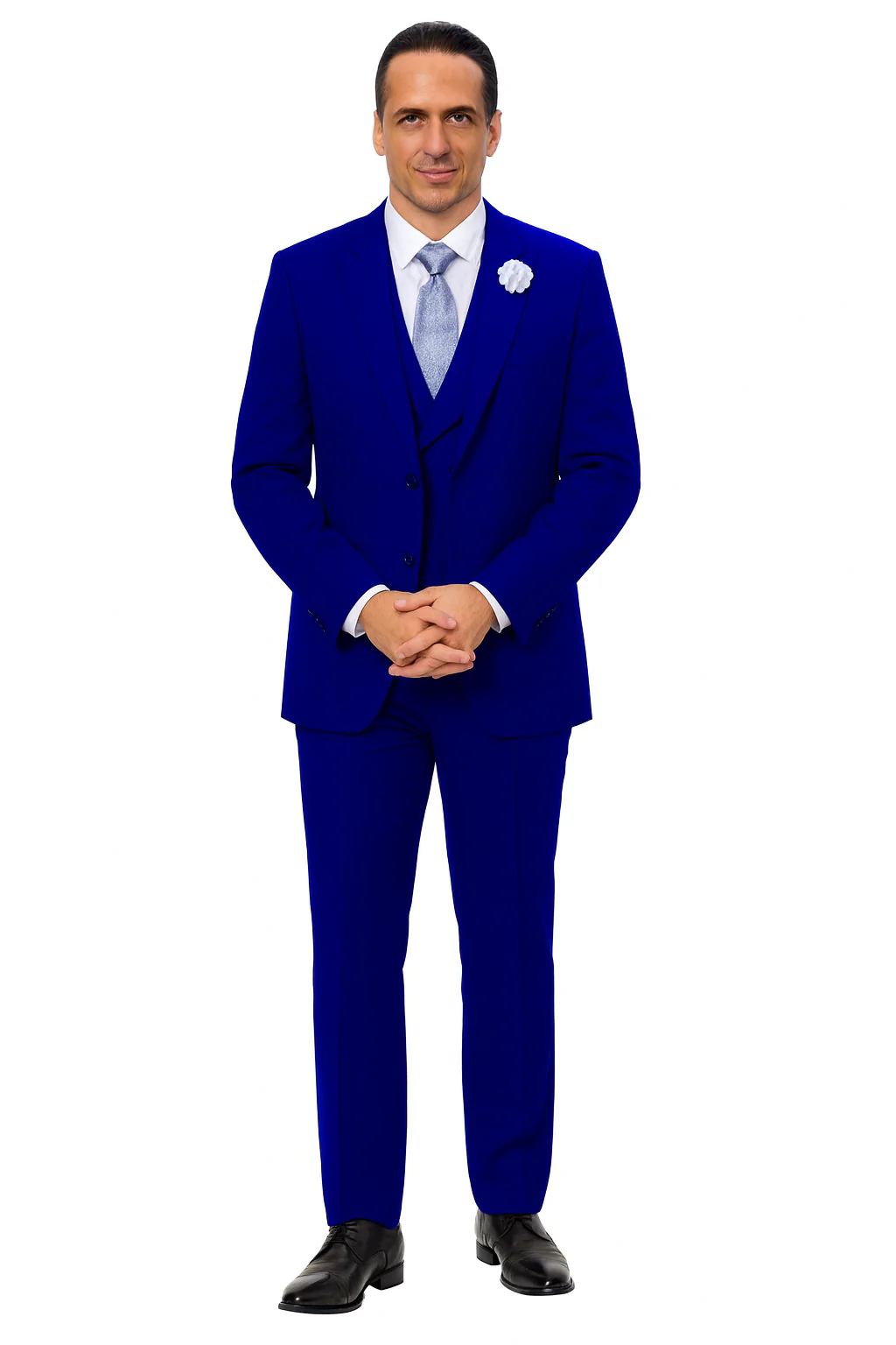 EJ Samuel Midnight Blue Modern Suit with Double-Breasted Vest - Image 6