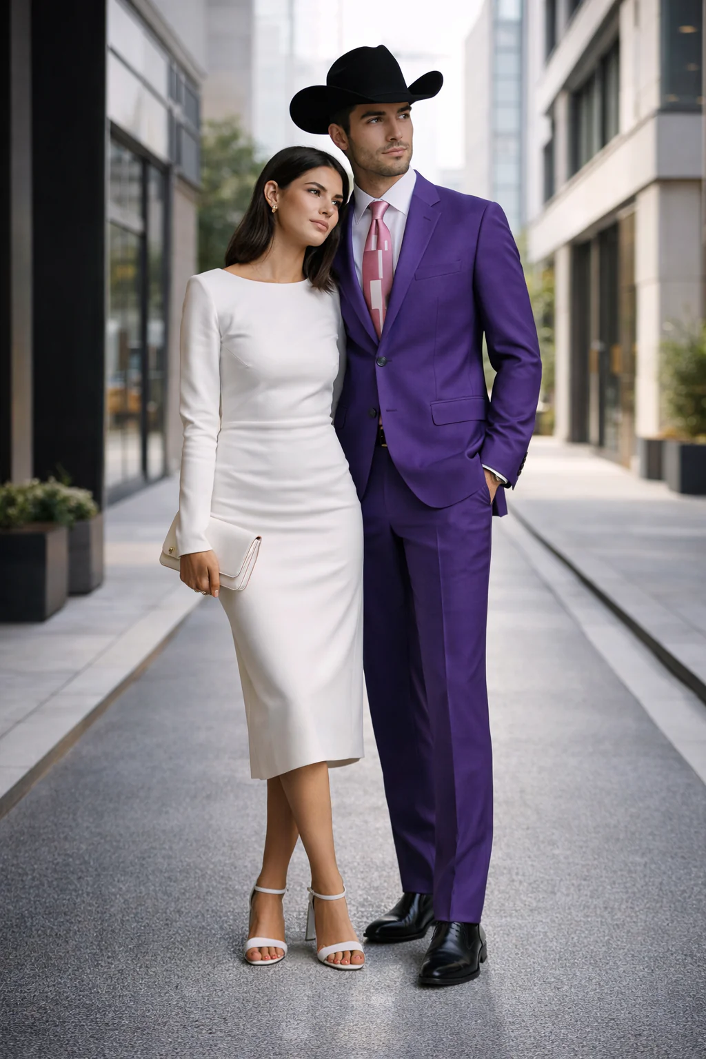 Men's Multi-Stage Party Cheap Priced Business Suits Clearance Sale Collection Purple Slim Fitted Suit - Image 6
