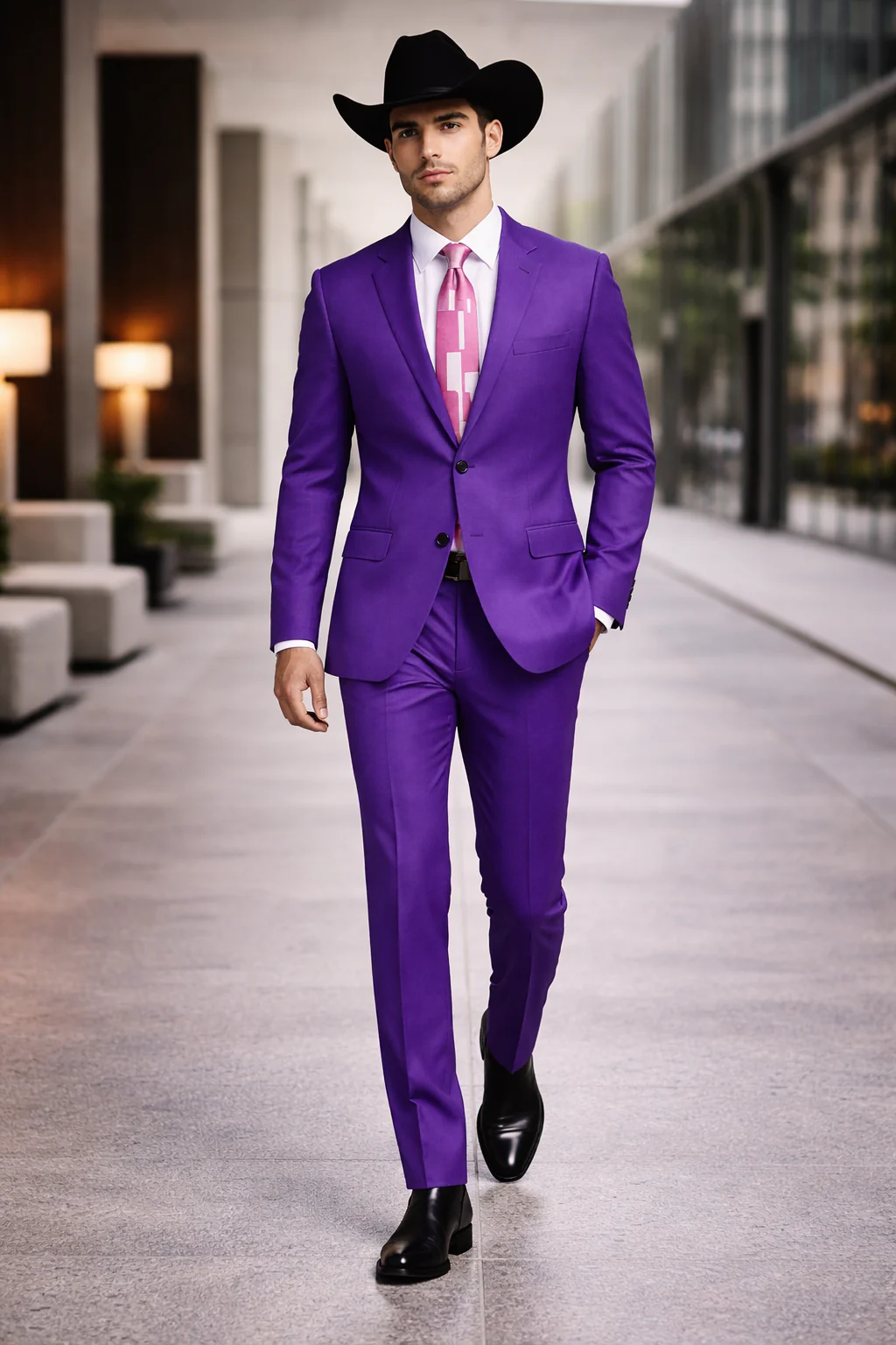 Men's Multi-Stage Party Cheap Priced Business Suits Clearance Sale Collection Purple Slim Fitted Suit - Image 8