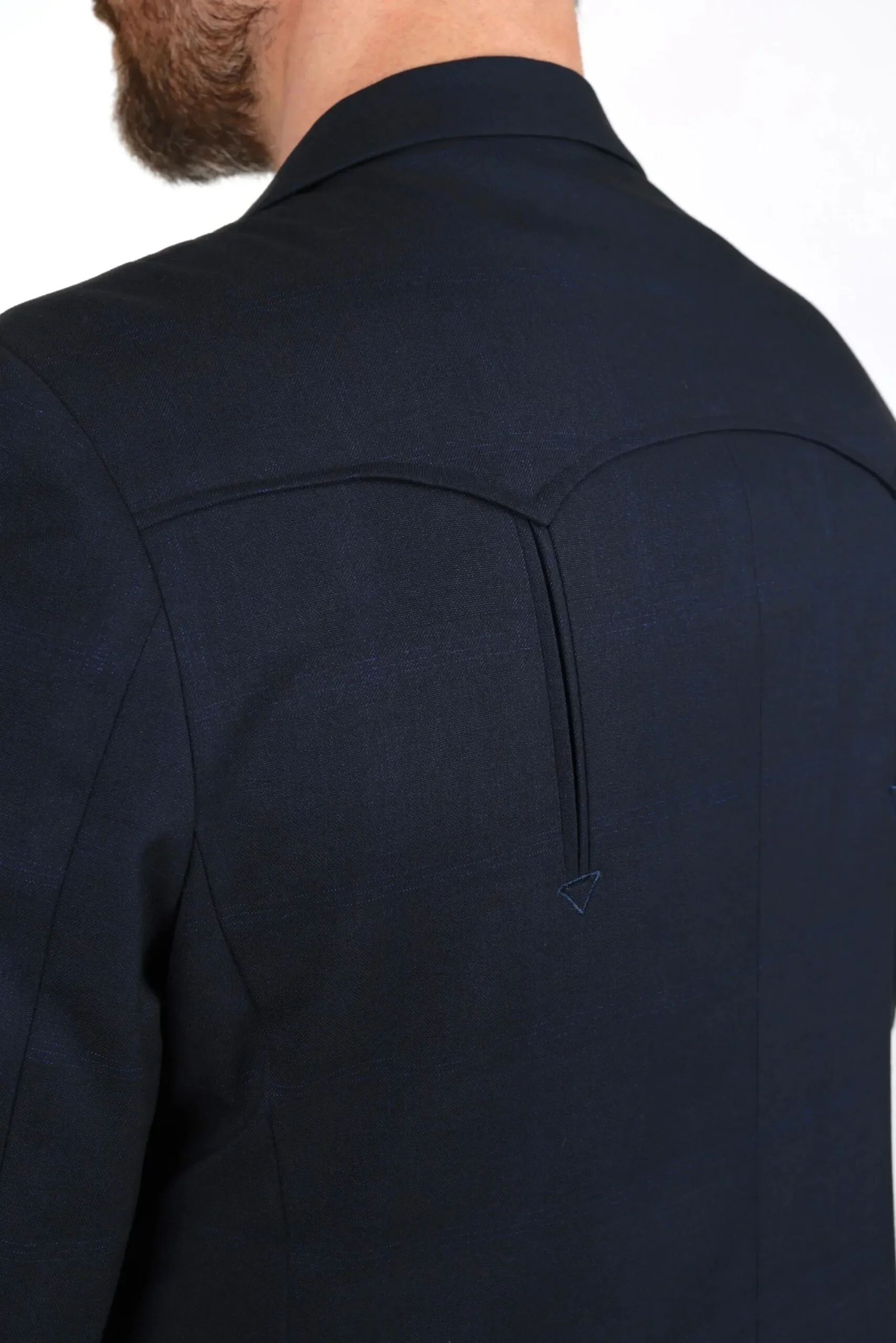 Mens Navy Platini Western Blazer – Stylish Frontier Sport Coat - Image 3