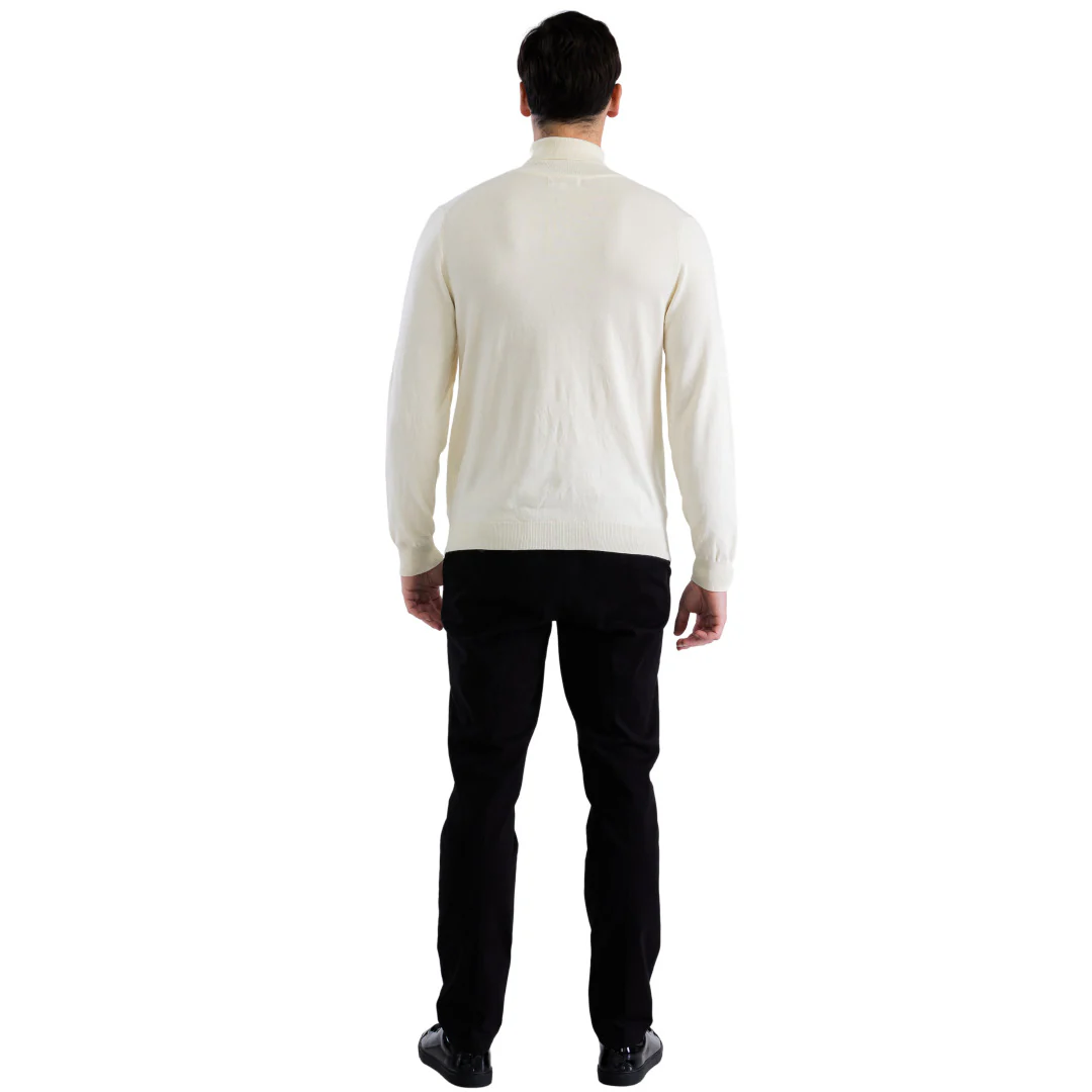 MENS OFF-WHITE PULLOVER TURTLENECK SWEATER - Image 6