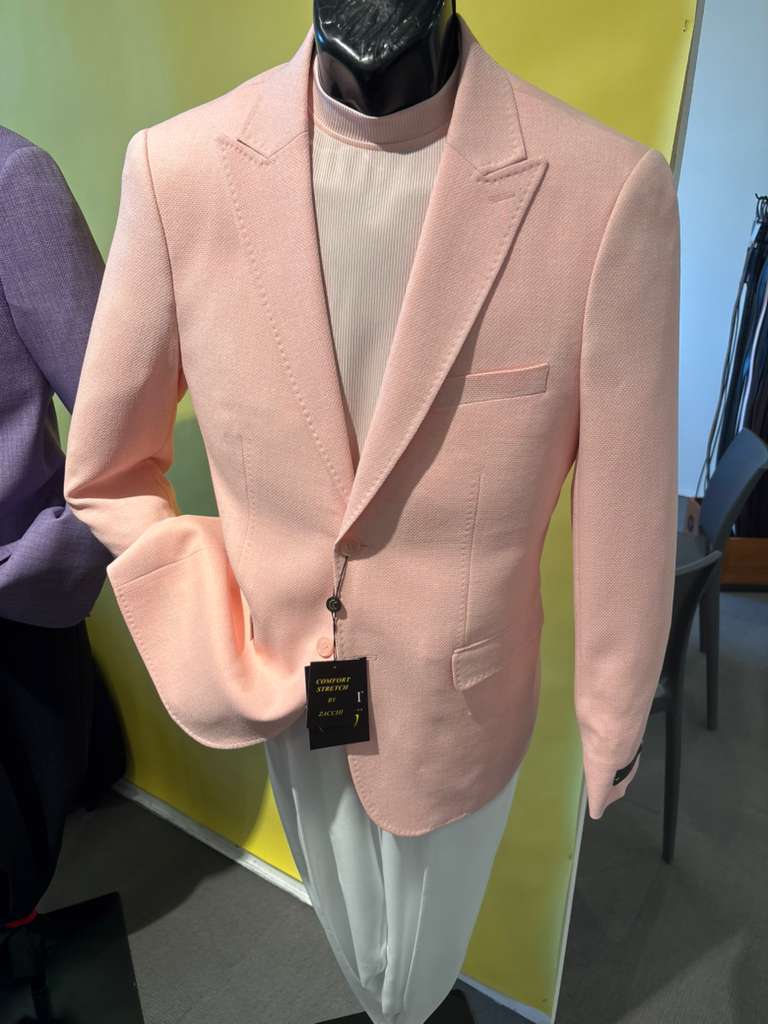Mens Peach Pink Blazer Jacket – Modern Formal Sport Coat for Wedding, Party and Business Wear - Summer Jacket - Image 13