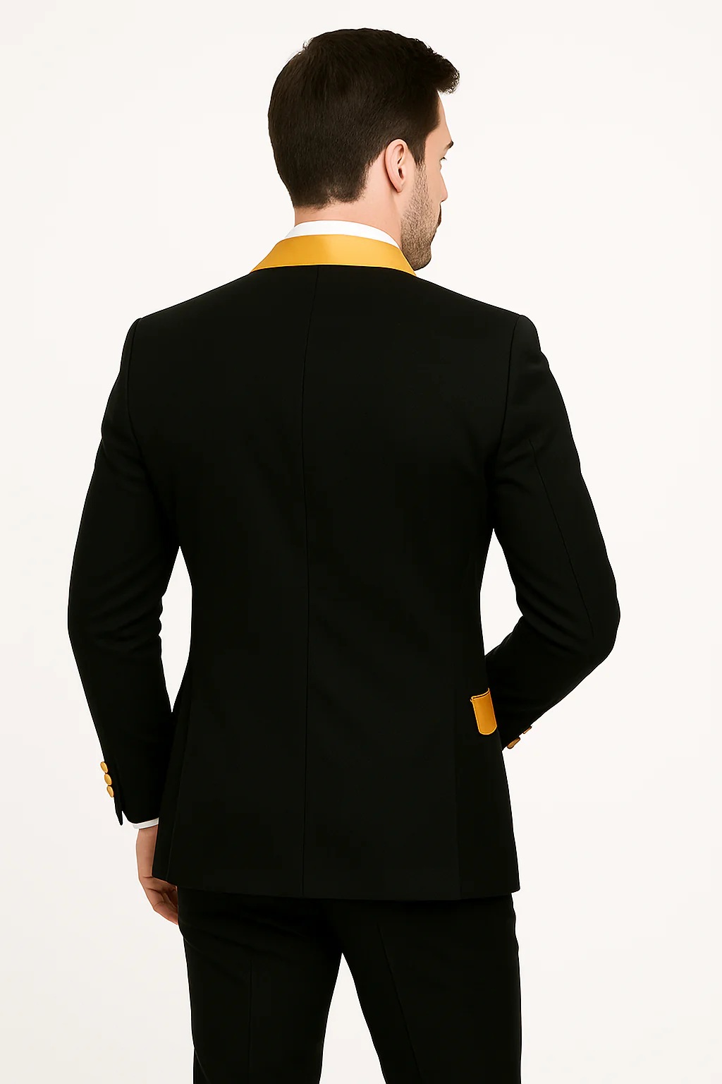 Men's Peak Label Black/Gold - Image 2