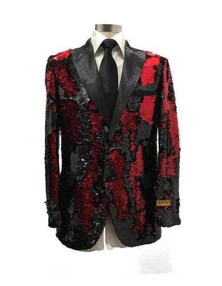 Men's  Peak Label Black/Red