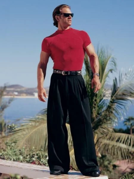 Mens Pleated Dress Pant Single Deep Pleat-Wide Leg 22-Inch around the bottom in 10 Colors unhemmed unfinished bottom