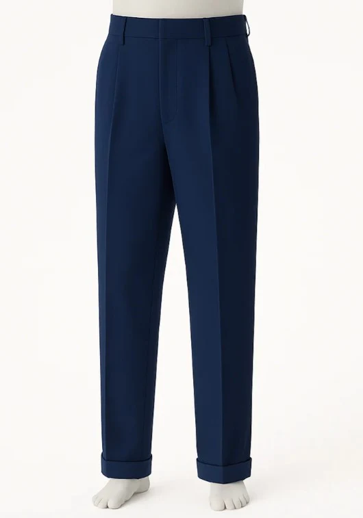 Mens Pleated Pants - Classic Style - Image 2