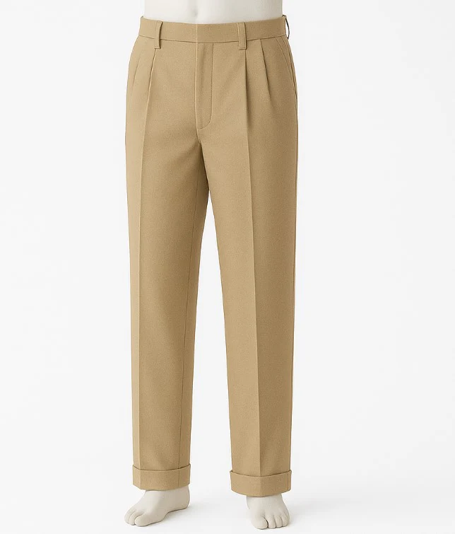 Mens Pleated Pants - Classic Style - Image 4