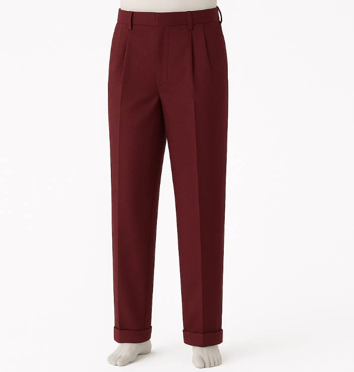 Mens Pleated Pants - Classic Style - Image 5