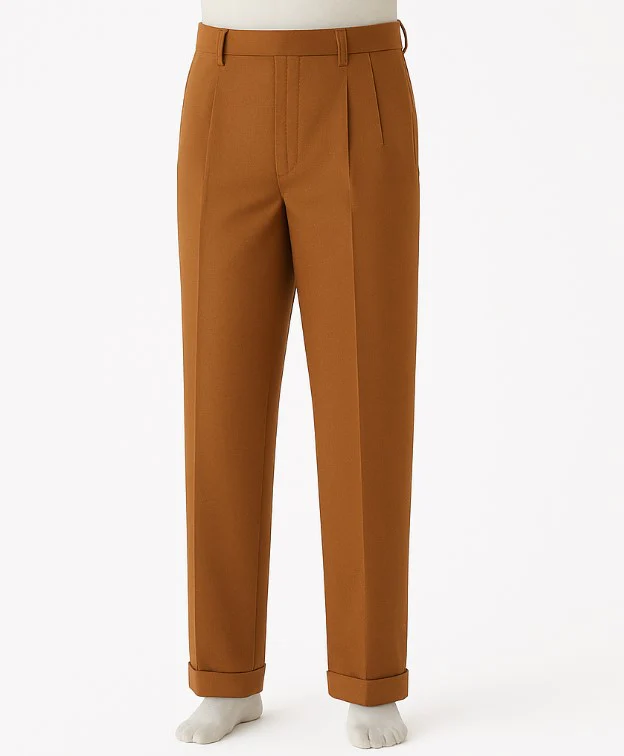 Mens Pleated Pants - Classic Style - Image 6