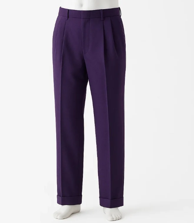 Mens Pleated Pants - Classic Style - Image 7