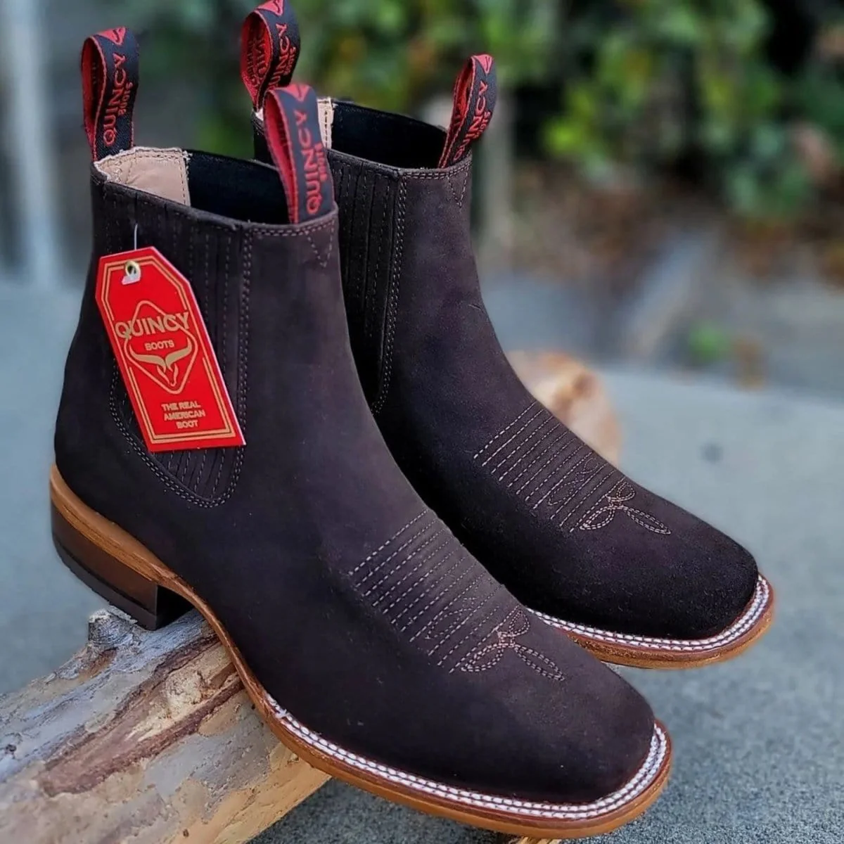 Men's Quincy Square Toe Ankle Boot Q82BR6394 - Image 3