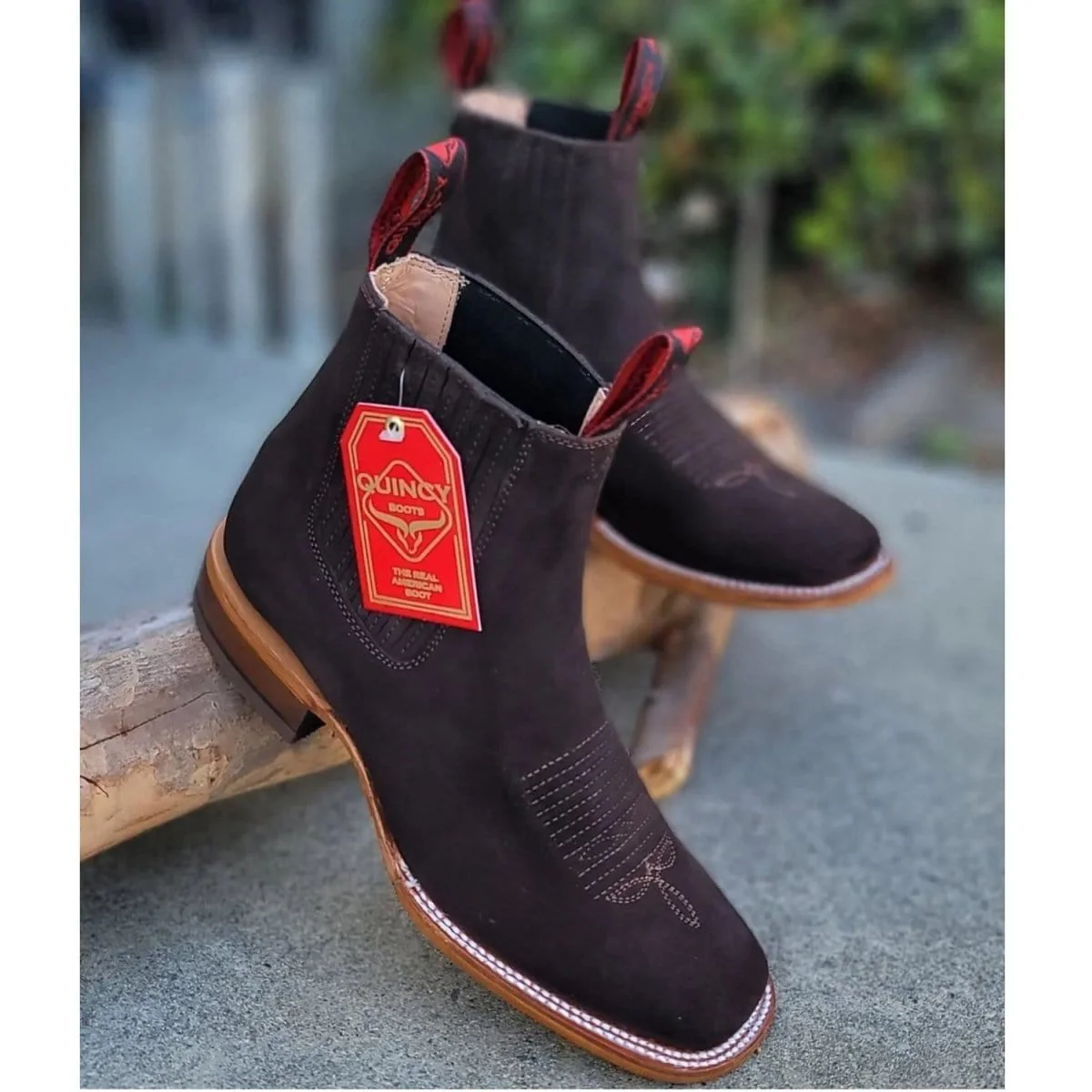 Men's Quincy Square Toe Ankle Boot Q82BR6394 - Image 4