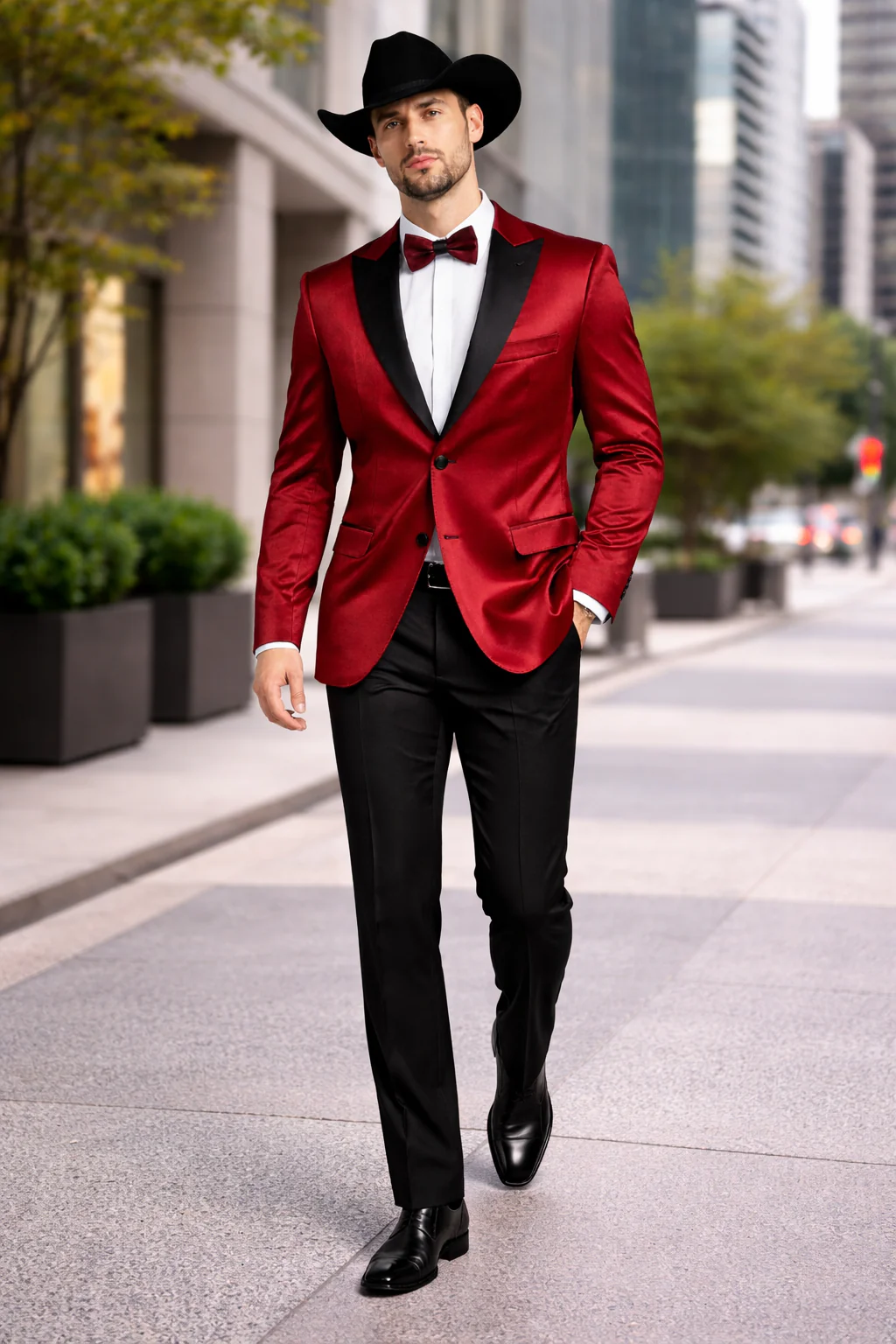 Men's Red 2 Buttons Slim Fit Solid Sharkskin Cheap Priced Blazer Jacket For Men Sport coat - Image 8