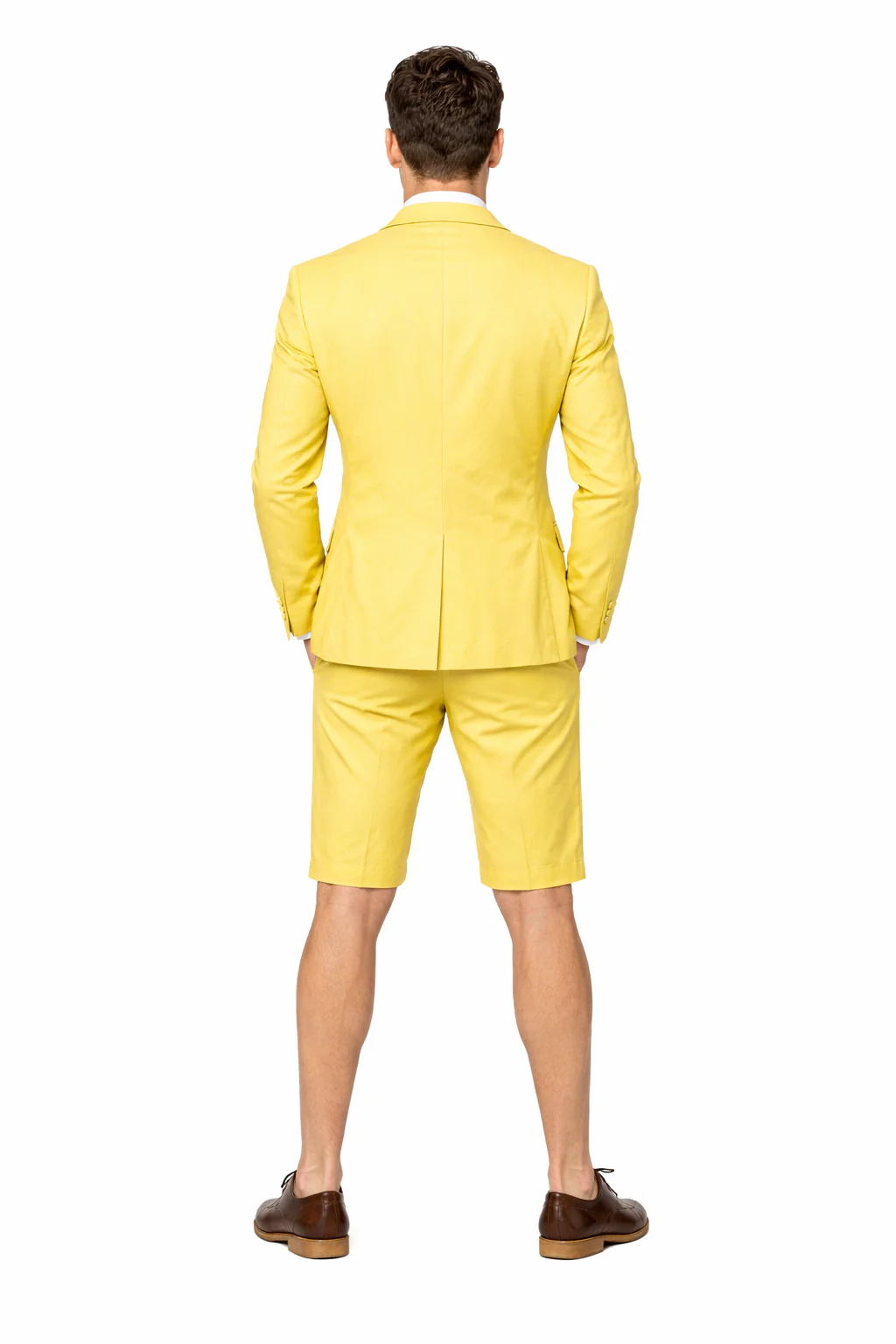 Mens Short Pants Suit Set Mens Yellow Suit For Men - Image 2