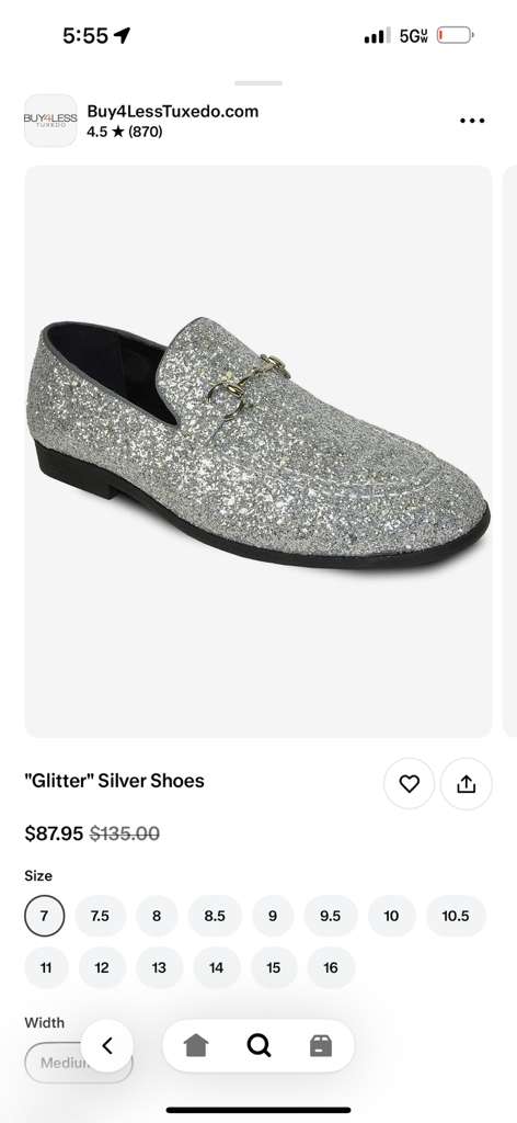 Men's Silver Gray Glitter Loafers | Sparkly Dress Shoes for Wedding, Prom, Party & Formal Events - Image 8