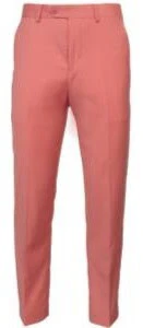 Mens Slim Fit Coral Pink Dress Pants β Stylish Formal and Casual Trousers for All Occasions - Image 6