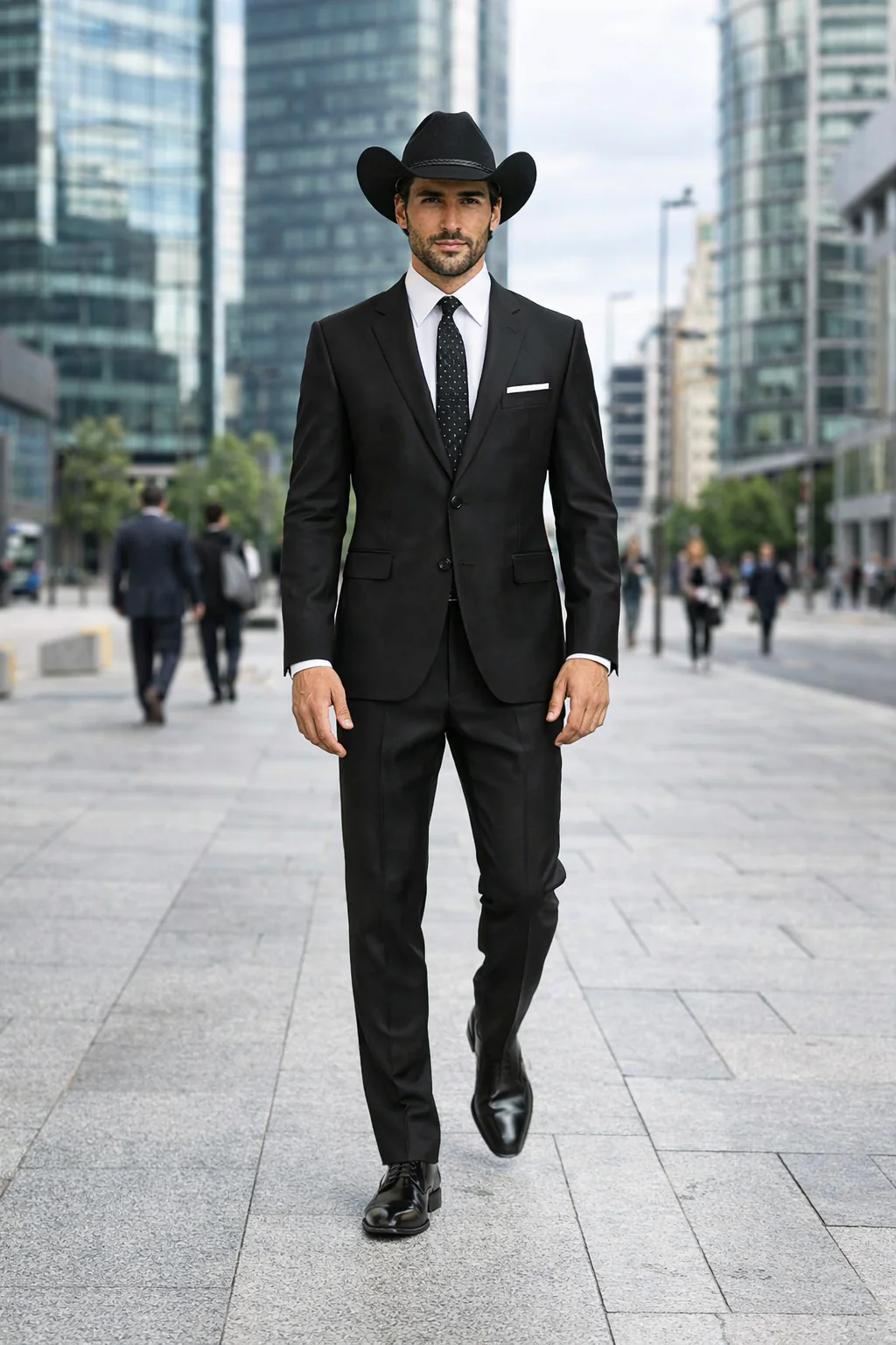Men's Slim Fit Trimmed Two Tone Blazer/affordable suits online sale/Tuxedo - Black - Image 8
