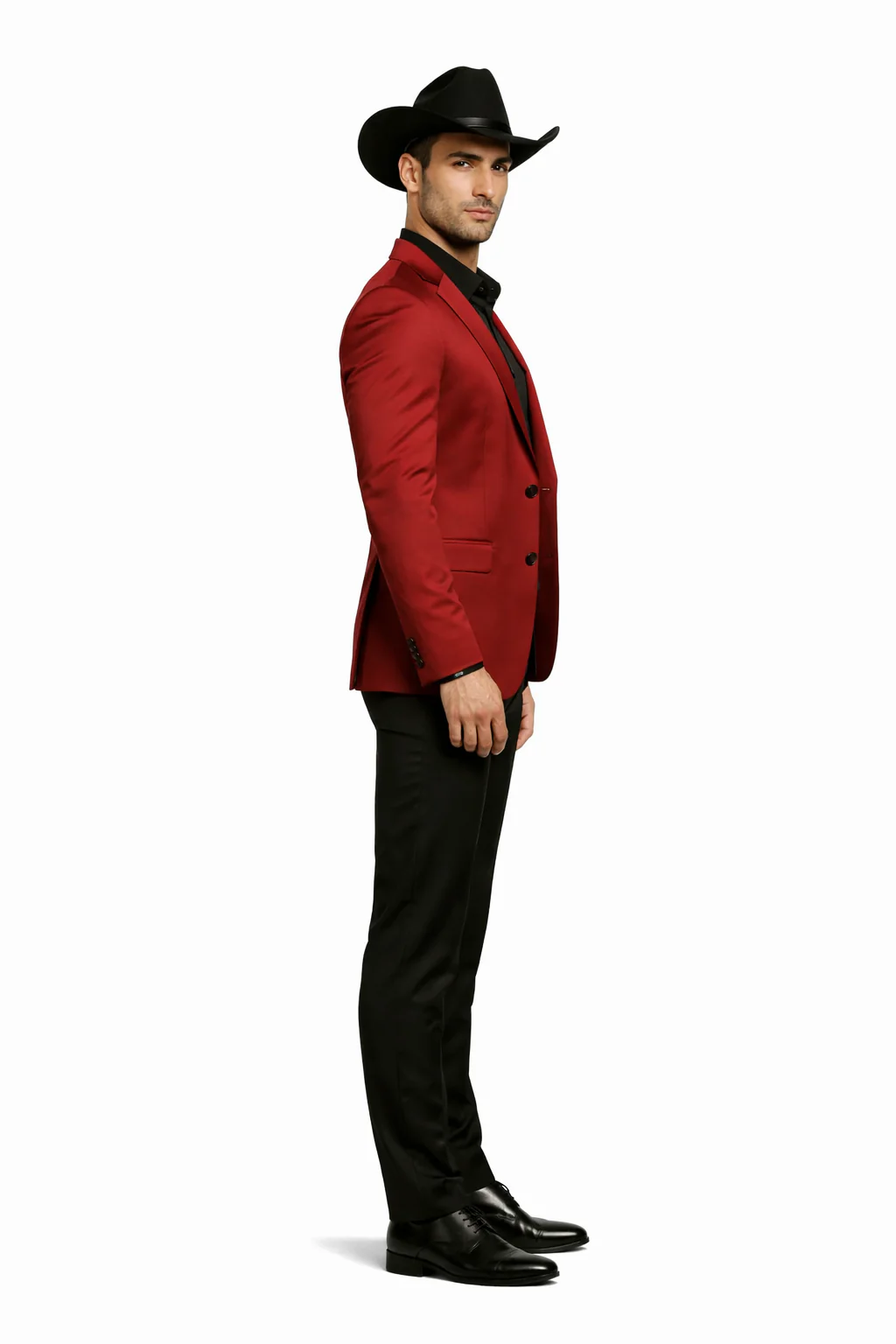 Men's Slim Fit Western Blazer Sport Coats Red Sacos Vaqueros Para Hombre - Image 3