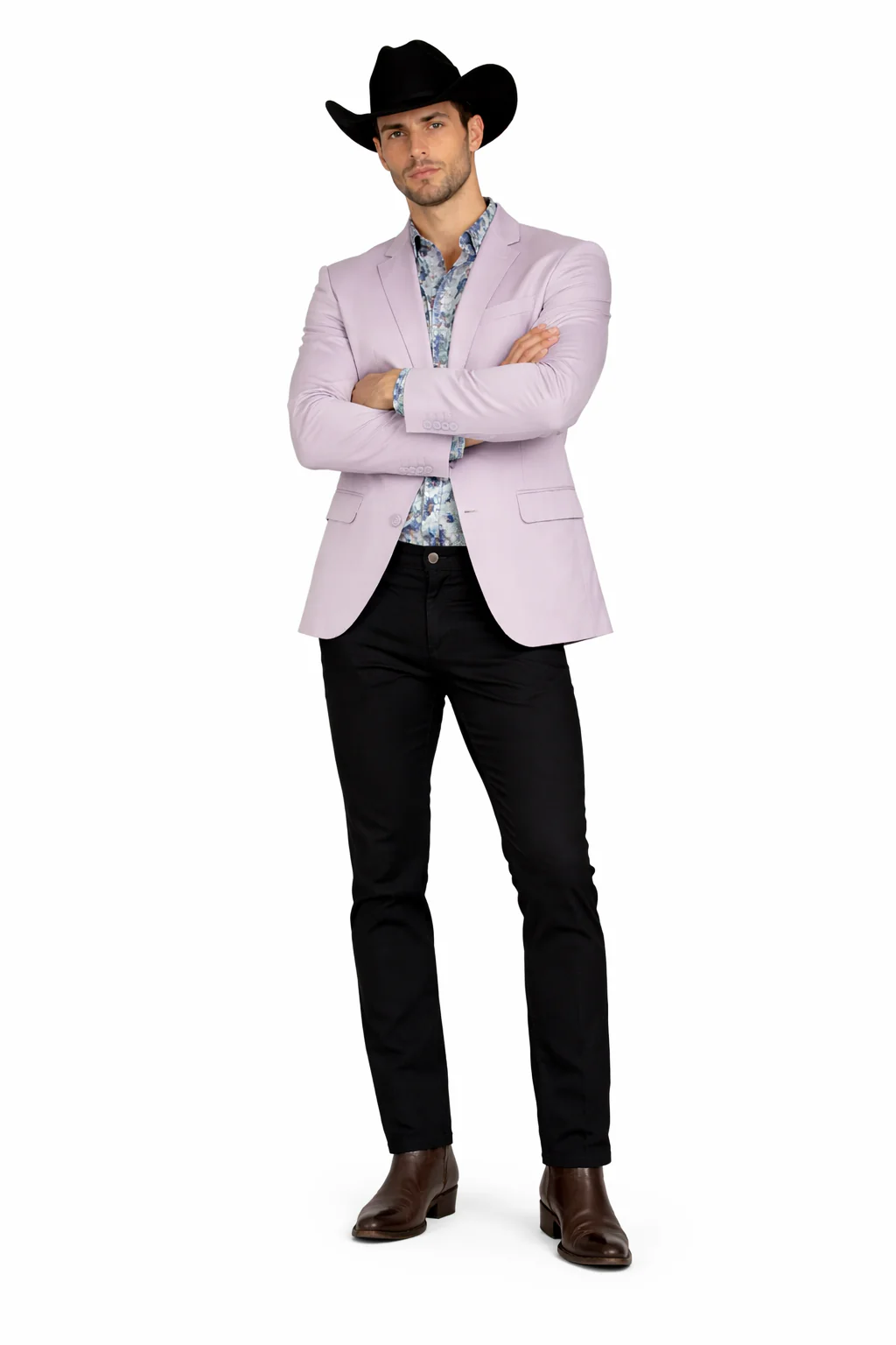 Men's Slim Fit Western Blazer Sportcoat Silver Sacos Vaqueros Para Hombre - Image 5