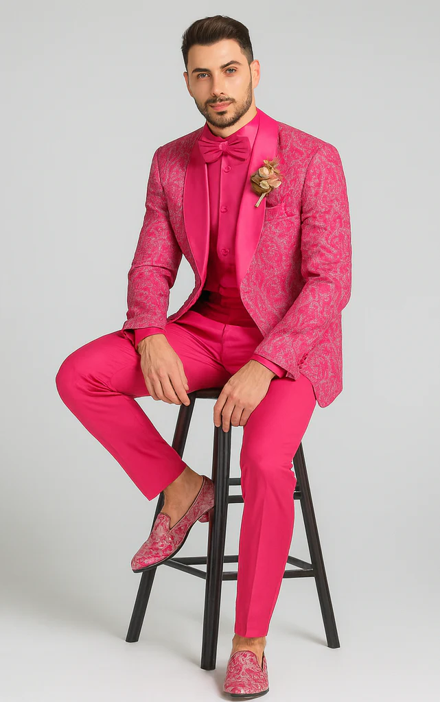 Mens Suit Pink - Image 3