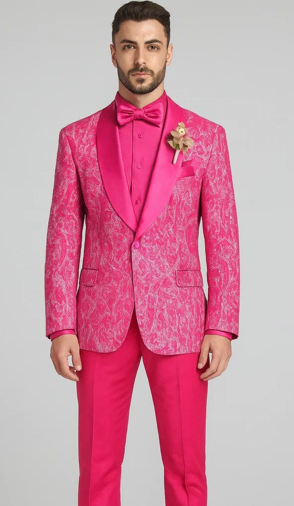 Mens Suit Pink - Image 7