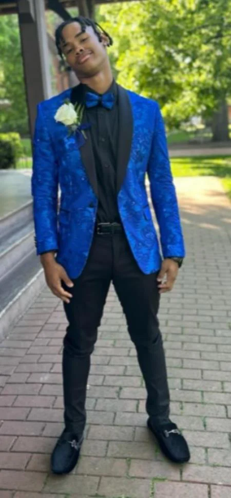 Mens Suit Royal Blue - Image 8