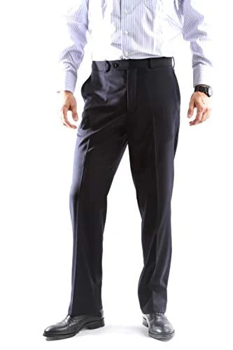 Men's Super 150's Poly/Viscose Navy 2-Piece Suit by Caravelli - Image 4