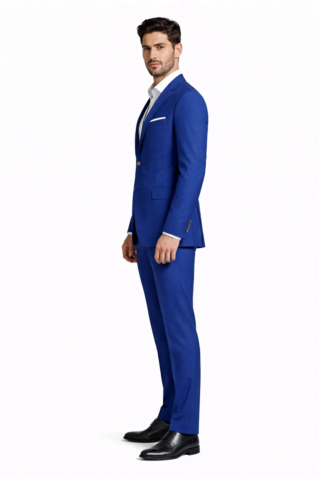 Men's Two Button Cheap Priced Designer Fashion Dress Casual Blazer On Sale Blazer Royal - Image 3
