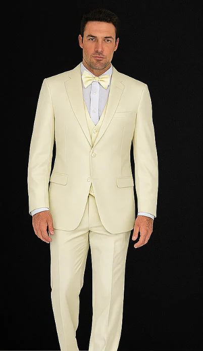 Mens Vested 2 Button Classic Tuxedo in Iory - Image 3