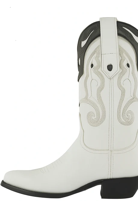 Mens White Ostrich Boots J-Toe - Image 4