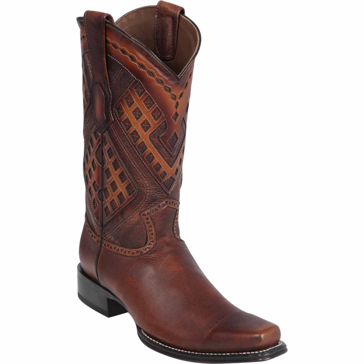 Men's Wild West Genuine Leather Square Toe Boots 27699 - Image 2