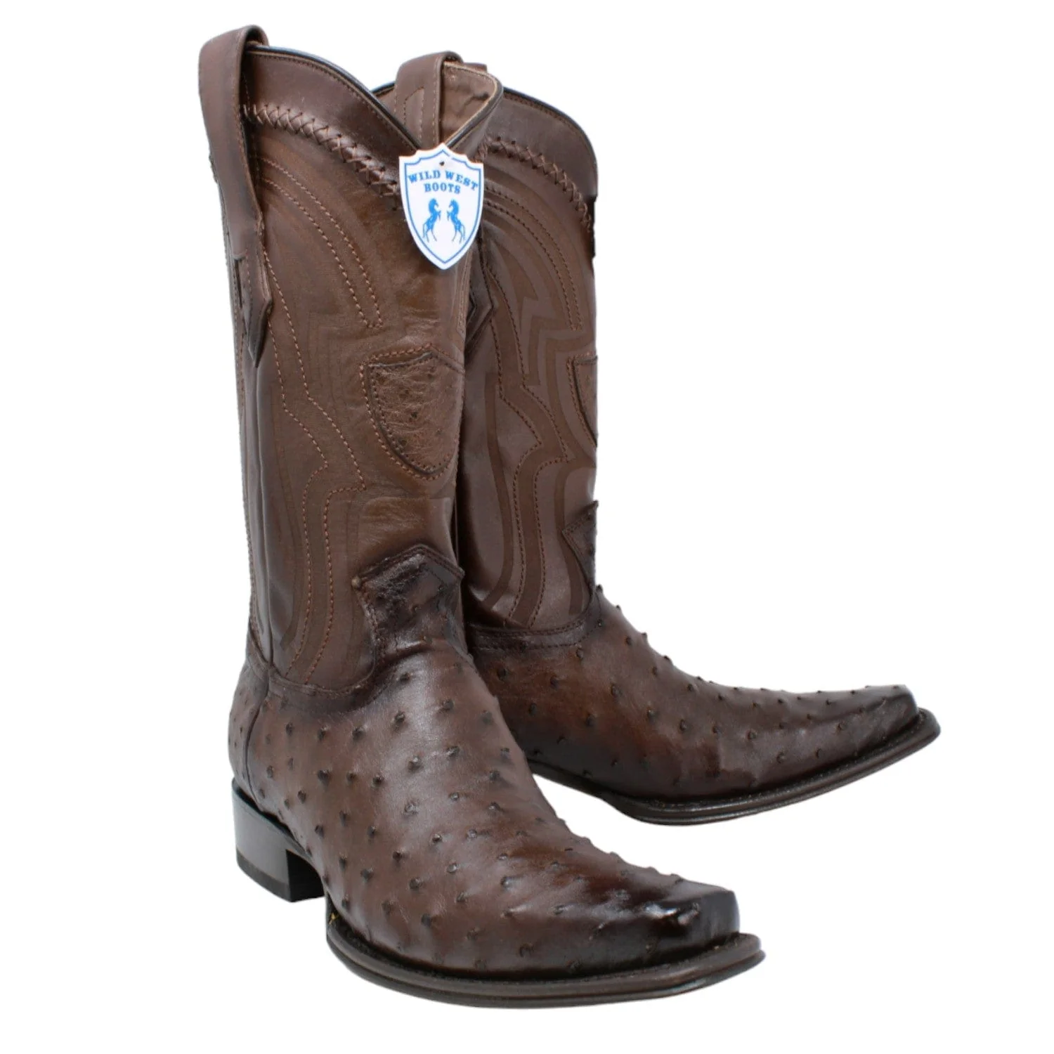 Men's Wild West Full Quill Ostrich European Toe Boots 277L03 - Image 6